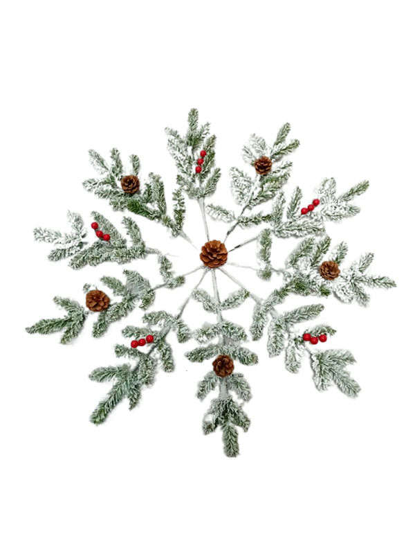 Alte decorațiuni speciale de Crăciun în formă de fulg de nea-SWFL206002