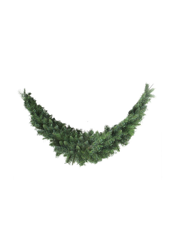 Ghirlandă de Crăciun artificială cu plante verzi