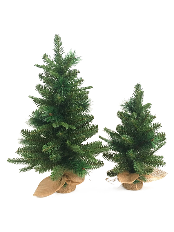 PVC PE Pine Needle Series Brad de Crăciun-40CM Picior de in